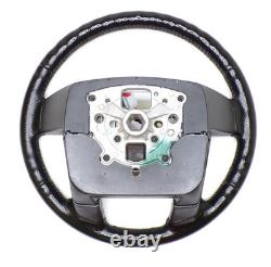 Ford 09-14 F-150 Leather Steering Wheel F150 Ebony Black Cruise Media