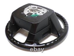 Ford 09-14 F-150 Leather Steering Wheel F150 Ebony Black Cruise Media