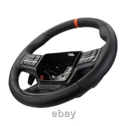 Ford Performance Black Leather Raptor Steering Wheel With Orange Sightline F
