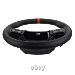 Ford Performance Black Leather Raptor Steering Wheel With Orange Sightline F