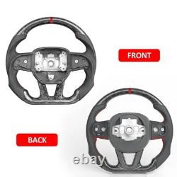 Forged Carbon Fiber Steering Wheel For Dodge Charger Durango Hellcat 2015-2025