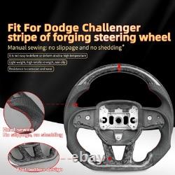 Forged Carbon Fiber Steering Wheel For Dodge Charger Durango Hellcat 2015-2025