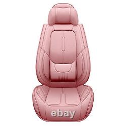Front & Rear 5 Seat Universal Car Seat Cover Full Set Deluxe Leather Cushion