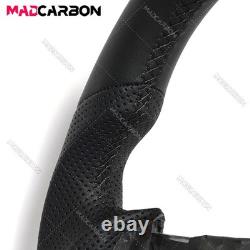 Full Black Leather Sport Steering Wheel for Infinit Q50 2013-2018 NO HEATED