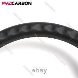 Full Black Leather Sport Steering Wheel for Infinit Q50 2013-2018 NO HEATED