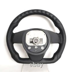 Full Black Leather Steering Wheel for Tesla Model X Model S 2021-2025 withHeated
