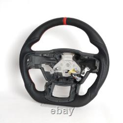 Full Leather Heated Steering Wheel for Ford F150 Raptor 15-20 with Paddle Cutout