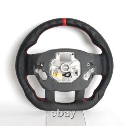 Full Leather Heated Steering Wheel for Ford F150 Raptor 15-20 with Paddle Cutout