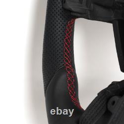Full Leather Heated Steering Wheel for Ford F150 Raptor 15-20 with Paddle Cutout