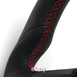 Full Leather Heated Steering Wheel for Ford F150 Raptor 15-20 with Paddle Cutout