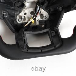 Full Leather Heated Steering Wheel for Ford F150 Raptor 15-20 with Paddle Cutout