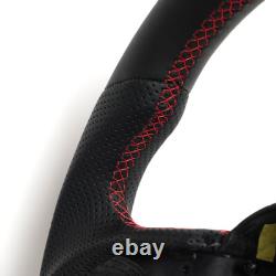 Full Leather Sport Flat Steering Wheel Fit Chrysler 300 2015-2023 with Heated