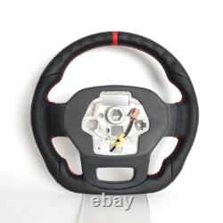 Full Leather Sport Steering Wheel For Ford F150 Raptor 21-25 with Heated Manual