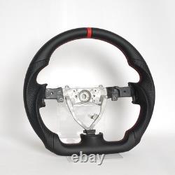 Full Leather Sport Steering Wheel for Toyota FJ Cruiser 2007-2020 Red Ring