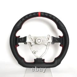 Full Leather Sport Steering Wheel for Toyota FJ Cruiser 2007-2020 Red Ring