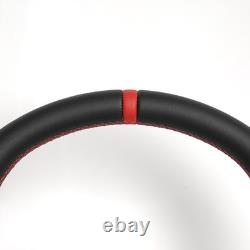 Full Leather Sport Steering Wheel for Toyota FJ Cruiser 2007-2020 Red Ring