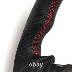 Full Leather Sport Steering Wheel for Toyota FJ Cruiser 2007-2020 Red Ring
