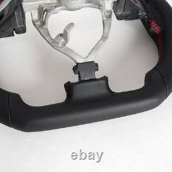 Full Leather Sport Steering Wheel for Toyota FJ Cruiser 2007-2020 Red Ring