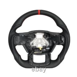 Full Leather Steering Wheel For Ford F150 F-150 XL XLT 15-20 with Heated Manual