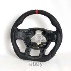 Full Leather Steering Wheel For Ford F150 F-150 XL XLT 15-20 with Heated Manual