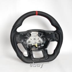 Full Leather Steering Wheel For Ford F150 F-150 XL XLT 15-20 with Heated Manual Full Leather Steering Wheel For Ford F150 F-150 XL XLT 15-20 with Heated Manual