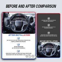 Full Leather Steering Wheel for Chevrolet Silverado 1500 2500 3500 LT withHeated
