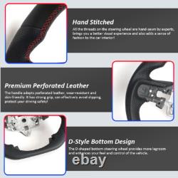 Full Leather Steering Wheel for Chevrolet Silverado 1500 2500 3500 LT withHeated