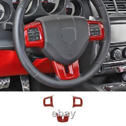 Full Set Interior Cover Trim Kit For 2009-14 Dodge Challenger Red Accessories