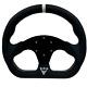 Gam Steering Wheel Leather Sport D-shape With Hub For Sxs Can Am X3 Polaris Rzr