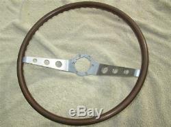 GM 2 Spoke Wood Steering Wheel 1964-1966 Corvair Nova 16 Inch NO CRACKS SURVIVOR