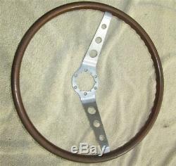 GM 2 Spoke Wood Steering Wheel 1964-1966 Corvair Nova 16 Inch NO CRACKS SURVIVOR