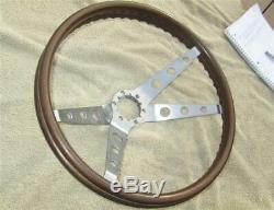 GM 2 Spoke Wood Steering Wheel 1964-1966 Corvair Nova 16 Inch NO CRACKS SURVIVOR