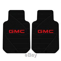 GMC Factory Series Front Back Rubber Floor Mats Seat Covers Steering Wheel Cover