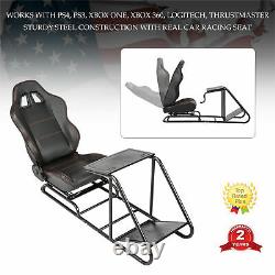Gaming Chair Racing Seat Simulator Cockpit Steering Wheel Stand F1 For Adults