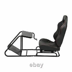 Gaming Chair Racing Seat Simulator Cockpit Steering Wheel Stand F1 For Adults