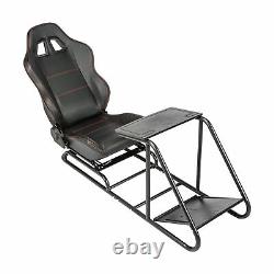 Gaming Chair Racing Seat Simulator Cockpit Steering Wheel Stand F1 For Adults
