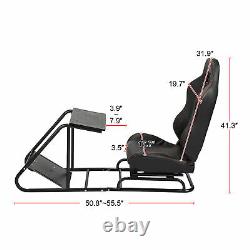 Gaming Chair Racing Seat Simulator Cockpit Steering Wheel Stand F1 For Adults