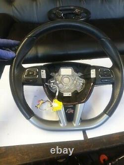 Genuine Mk2 Seat Leon Fr 1p Flat Bottom Steering Wheel 5p0419091bb