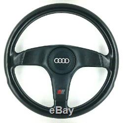 Genuine Nardi Audi S4 black leather steering wheel. OEM S2 Avant Quattro etc. 7B