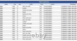 Genuine OEM ACURA RDX 2022-2024 A-spect Red Stitching Steering Wheel