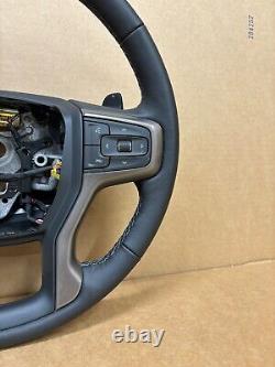 Genuine Oem Chevy Silverado 1500 2022 Heated Steering Wheel Jet Black/umber