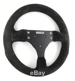 Genuine Sparco P285 black suede competition steering wheel. Track Race etc 8A
