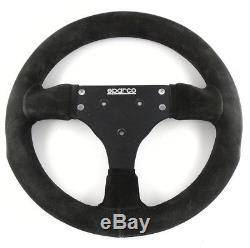 Genuine Sparco P285 black suede competition steering wheel. Track Race etc 8A
