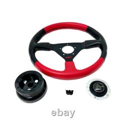 Grant Steering Wheel Formula 1 GT 1067 Leather Grip GM Steering Columns Red Kit