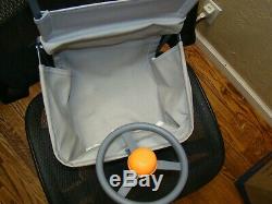 Grey vintage style car seat with steering wheel antique style child auto seat