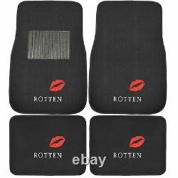 HARLEY QUINN ROTTEN Car Front Back Floor Mats Seat Covers & Steering Wheel Cover