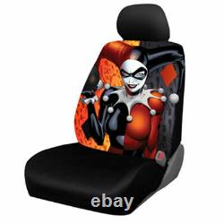 HARLEY QUINN ROTTEN Car Front Back Floor Mats Seat Covers & Steering Wheel Cover