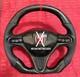 Honda Civic Fd2/fn2 Bottom Flat Steering Wheel With Carbon Fiber Hydro Dip