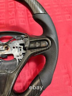 HONDA CIVIC FD2/FN2 Bottom FLAT Steering Wheel With Carbon Fiber Hydro Dip
