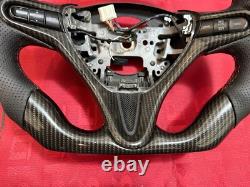 HONDA CIVIC FD2/FN2 Bottom FLAT Steering Wheel With Carbon Fiber Hydro Dip